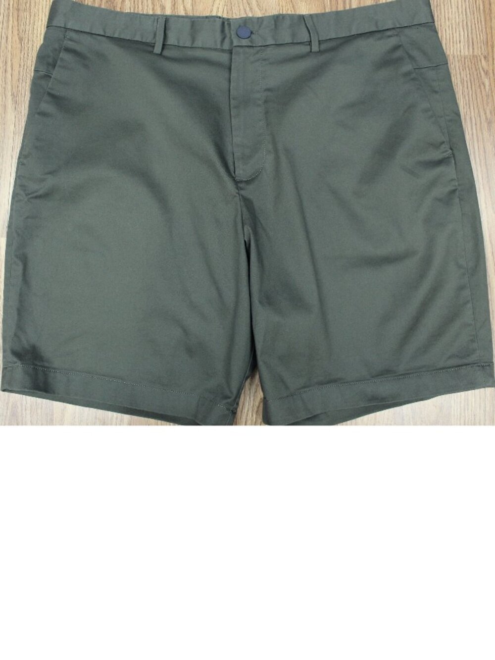 BANANA REPUBLIC AIDEN FIT SHORTS COTTON/POLY/SPANDEX GREEN Sz 38